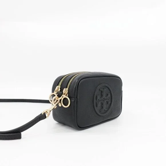 Tory Burch Perry Bombé Mini Bag Black OS - Picture 9 of 16